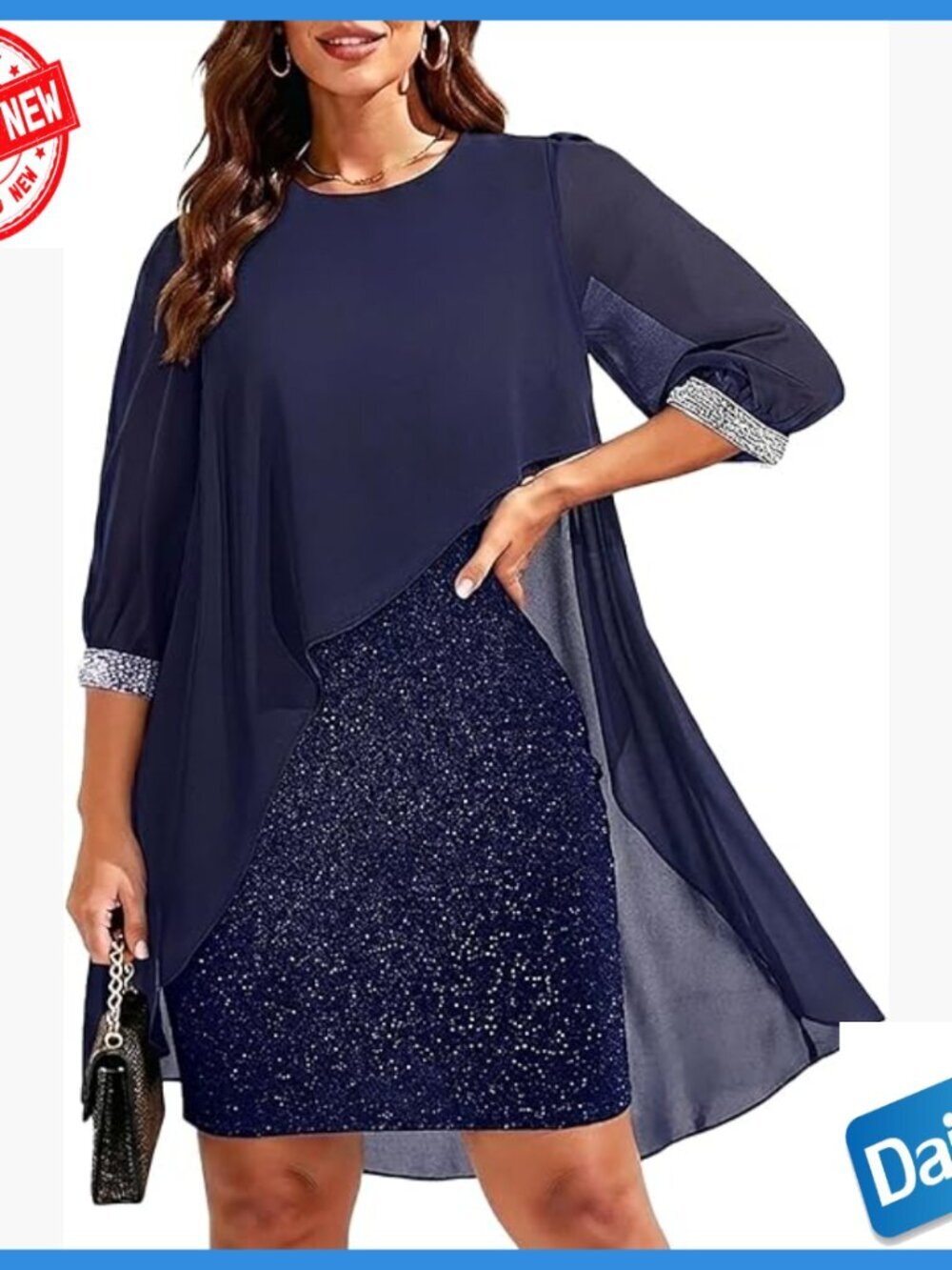 Plus Size Chiffon Cape Cocktail Dress Formal Evening Party Wedding Guest